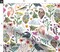 Dreams Large Birds Botanical Floral Owl Fern Green Bird Woodland Custom Printed Fabric by Spoonflower Various Fabrics by the Yard or Fat Quarter